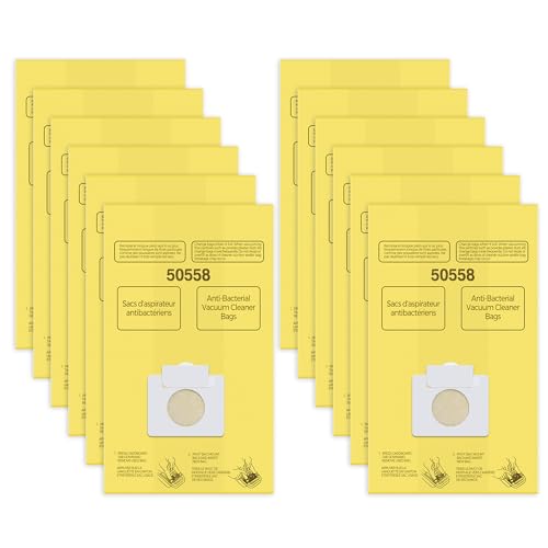 Vacuum Cleaner Bags Replacement for Kenmore Canister Type C/Q 5055, 50557, 50558 and Pana·sonic Type C-5 Vacuums, 12 Pack High-Efficiency Replacement Canister Vacuum Bags by PETOX