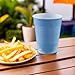 Pastel Blue Plastic Cups (18 oz.) 50 Count - Stackable, Heavy-Duty & Eco-Friendly Party Drinkware, Vibrant Color & Ultimate Durability - Perfect For All Occasions
