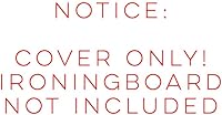Vista 2 de TIVIT Funda para tabla de planchar de 16 x 55 pulgadas, fundas acolchadas ecológicas sin blanquear, algodón natural sin tratar y no tratar, 2 capas
