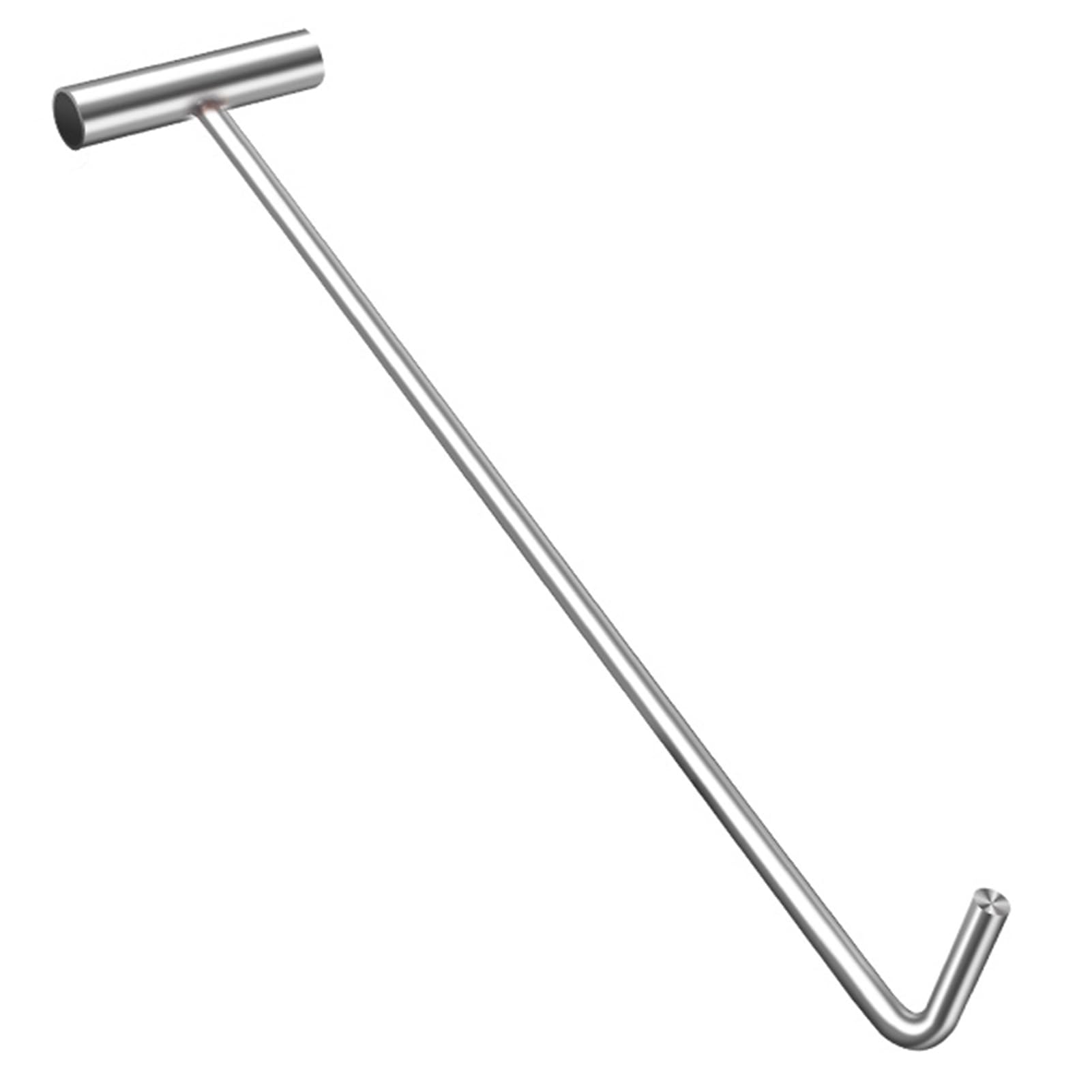 Chiusino Tombino Gancio Chiavi di Sollevamento per Chiusini in Acciaio Inox con Maniglia a T, Versatile e Pratico Gancio per Tombini per Fosse Settiche / Fabbriche, Gancio per Porta Avvolgibile Domest
