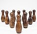 YDDS Shuffleboard Bowling Pin Set with 10 Pcs Premium Hardwood Bowling Pins Durabel Triangular Pinsetter Resin Bowling Ball and Carrying Bag, Fun for Shuffleboard Games