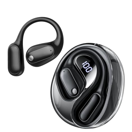MS190 AI Translation Earbuds Real Time 3 in 1 Translator Earbuds OWS Wireless Bluetooth 6.0 Earphones Supports 135 Language Open Ear translating Headphones for Travel Business Learning