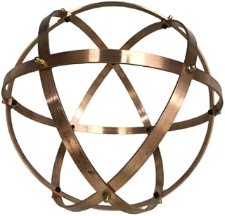 Genesa Crystal Copper 21cm in diameter, 10mm wide and 2mm thick bands fixed with brass blind nuts.