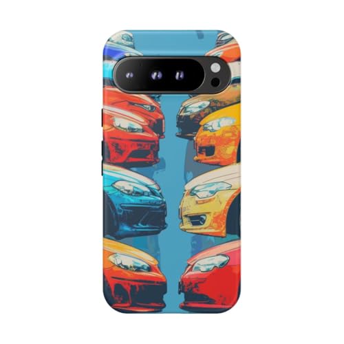 Coque Pixel 9 Pro XL mate résistante aux chocs design auto