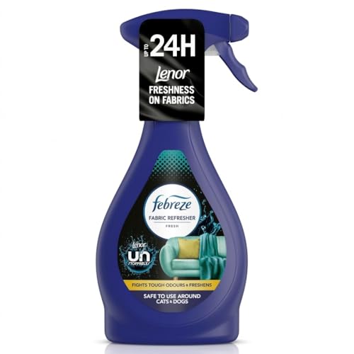 Febreze Unstoppables Fabric Spray Fresh 500ml | Odour Eliminator & Long Lasting Freshness for Clothes Upholstery Bedding Carpets Curtains & Soft Furnishings | Fresh Scent Fabric Refresher