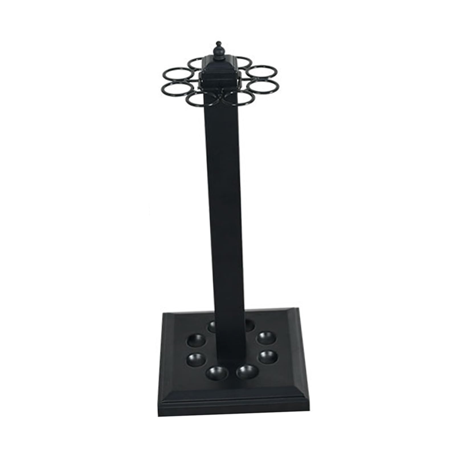 Support de queue de billard durable en acier noir pour salle de sport