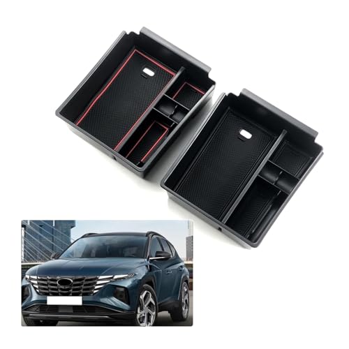 Boîte de rangement centrale pour accoudoir de voiture Tucson NX4 résout le désordre de la console