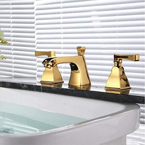 Robinet de laboratoire et lavabo trois trous en finition chrome robuste