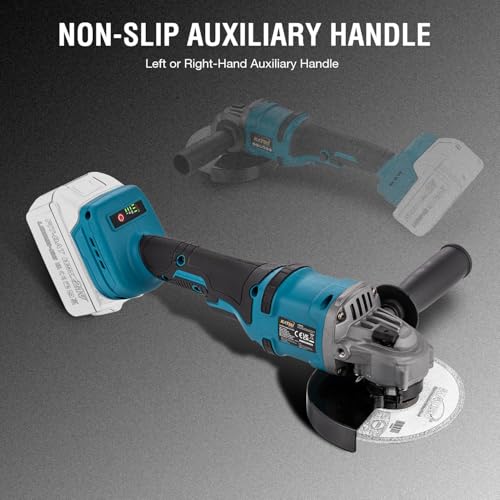 Amoladora angular 125mm KATSU FIT-BAT con motor brushless y ergonomia avanzada de 21V 8