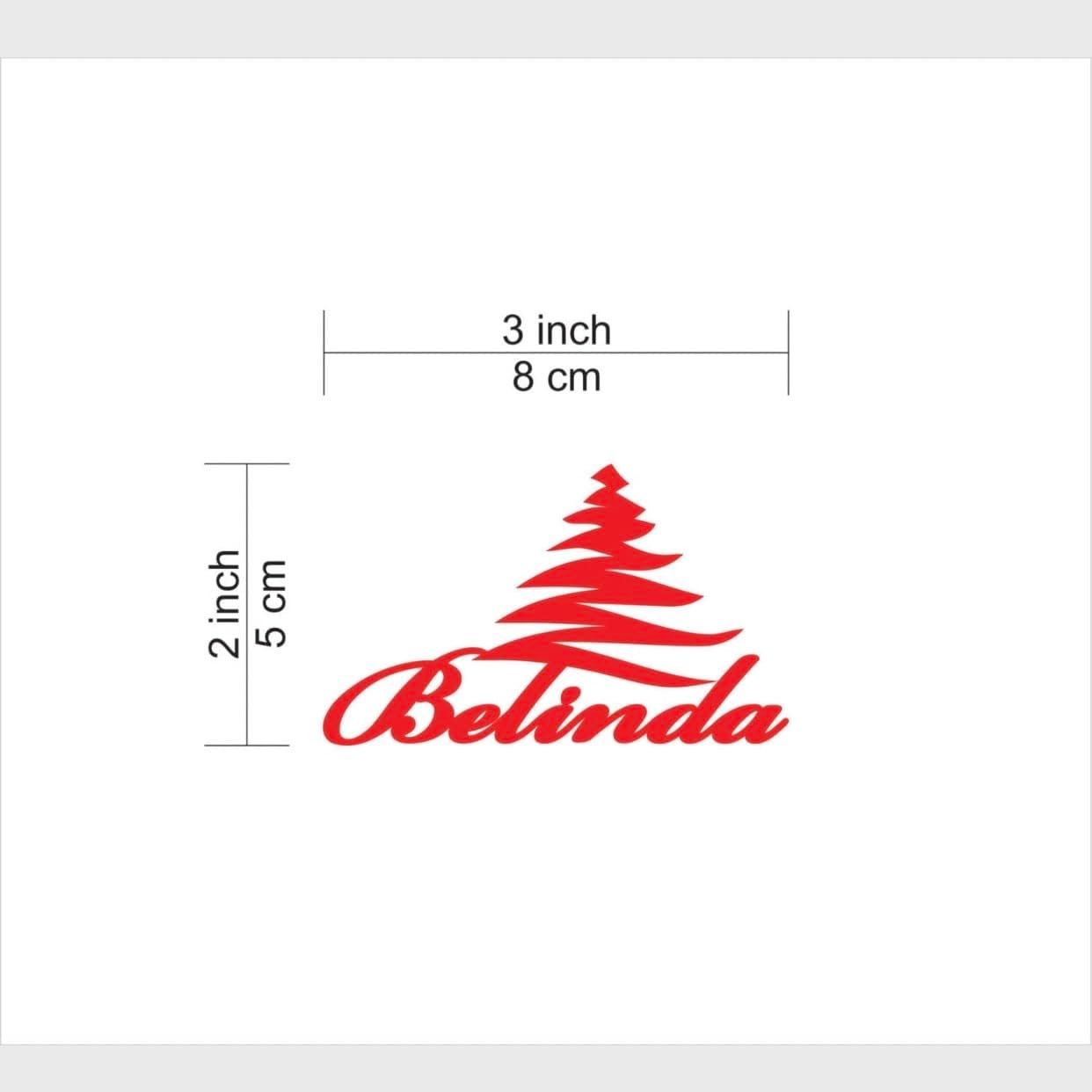 Christmas Place Cards – Personalized Christmas Name Tags for Table – Custom Laser Cut Names – Dinner Table Guest Names - Holiday Dinner Name Place Settings - Custom Gift Tags - Festive Acrylic Trees image 3
