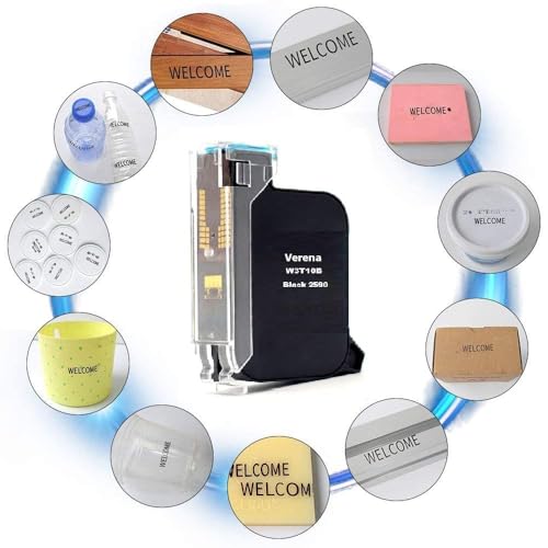 Image of VERENA W3T10B / 2590 Solvent Black Ink Cartridge Compatible for Handheld Inkjet Printer W3T10B, 2590 Solvent Print Cartridge (W3T10B / 2590)