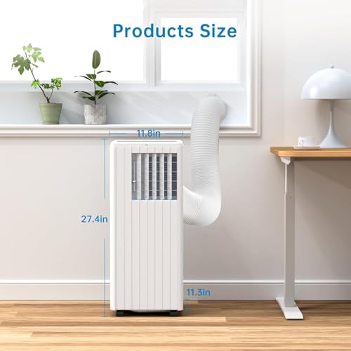 dainslef Portable Air Conditioner, 8000 BTU Air Conditioner Cool Up to 350 Sq.Ft, 3-in-1 AC Unit, Dehumidifier, Fan, Window Installation Kit & Remote Control,LED Display,24Hrs Timer for Home, Office by dainslef - Image 2