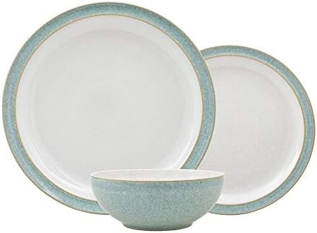 Denby Elements 12 Piece Dinner Set, Green