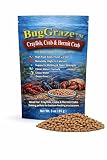 Crayfish Food – Sinking Pellets for Freshwater Crabs, Shrimp & Crustaceans – High Protein Aquarium Food – BugGraze