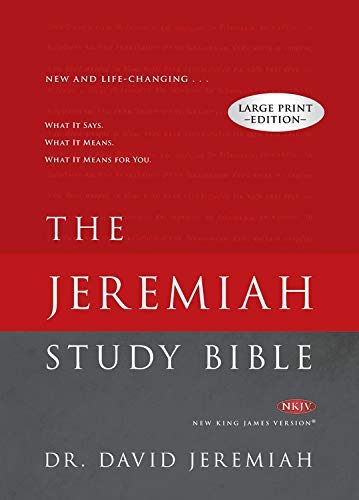 Amazon.com: [Dr. David Jeremiah] The Jeremiah Study Bible Large Print Edition: What It Says ...