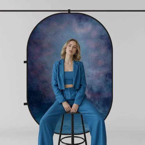 Toile de fond pliable pour diffusion en direct et visioconférence à la maison Kate - 2