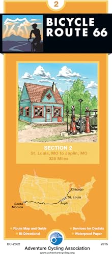 Bicycle Route 66 Map #2: St. Louis, Mo - Joplin, Mo