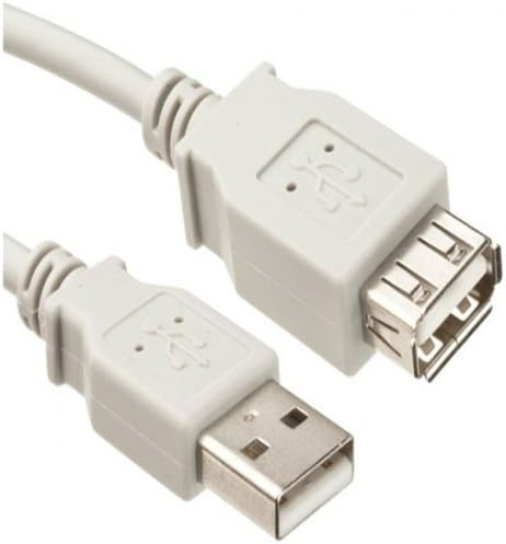 10 Pack USB 2.0 A Male to A Female Extension Cable 6 Feet White, CNE463617