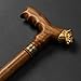 Asterom Walking Cane - Handmade Lion Cane - Wooden, Unique, Cool Walking Sticks for Men & Women (Lioness, Caramel, 36 Inches)