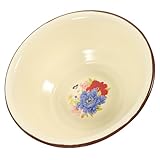 Bol à nouilles – usages multiples : service à nouilles, service à soupe, saladier, bassine en porcelaine émaillée