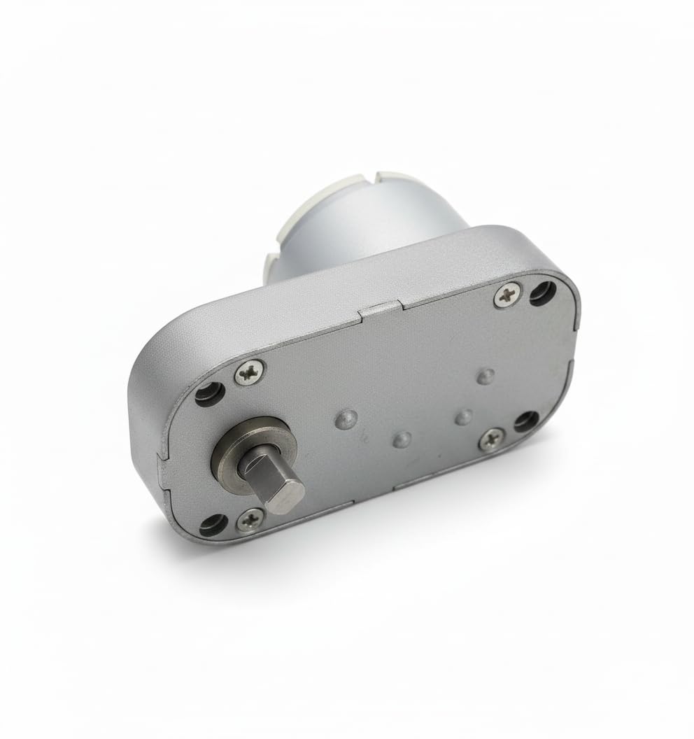 High Torque DC 12V/24V Geared Motor - Low Speed Electric Reduction Motor with D-Shaped Output Shaft for Smart Home, Robotics, and DIY Project kit-image-39