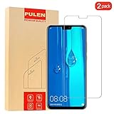 [2-Packs] PULEN Screen Protector for Huawei Y9 2019, HD 0.3MM Slim Anti-Scratch Bubble Free 9H Hardness Tempered Glass for Huawei Y9 2019