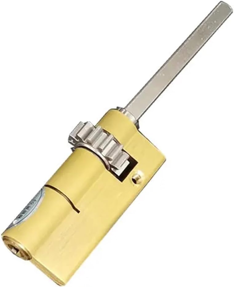 ギア付き自動指紋ロックシリンダー用特殊ロックコア Cクラスコア 2キー 盗難防止ドア緊急ロックコア(72mm square rod,