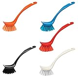 Klickpick Home Pack of 5, Dish Cleaning Scrub Brush for Kitchen Dish Sink Pot Pan Brushes with Assorted Colors