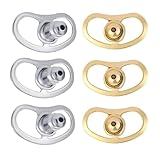 Qsvbeeqj Elevadores de pendientes seguros 6 piezas cómodos soportes para pendientes grandes de moda accesorios de joyería en diferentes colores
