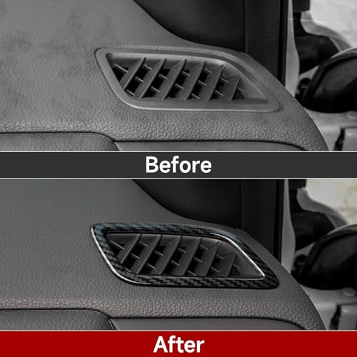 Image of Car Air Vent Outlet Decals for Honda CRV 2017 2018 2019 2020 2021 2022 Accessories CR-V ABS Carbon Fiber Interior Stickers