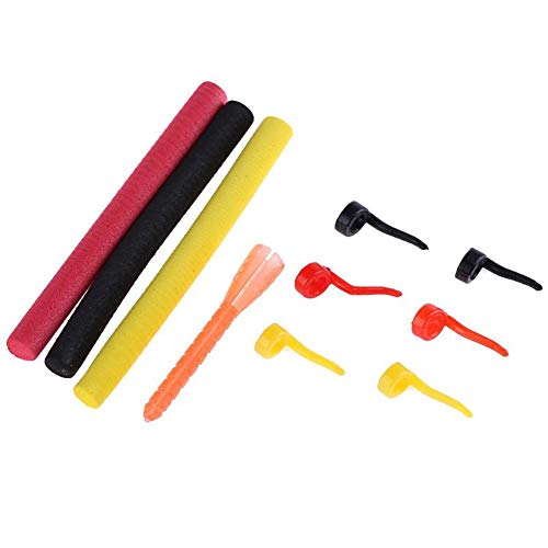 Pushfocourag 10 pcs Leurre de pêche à la carpe DIY matériaux Sleeve + Mousse Pop Up Appât pour Zig Aligna kit, multicolore Cover