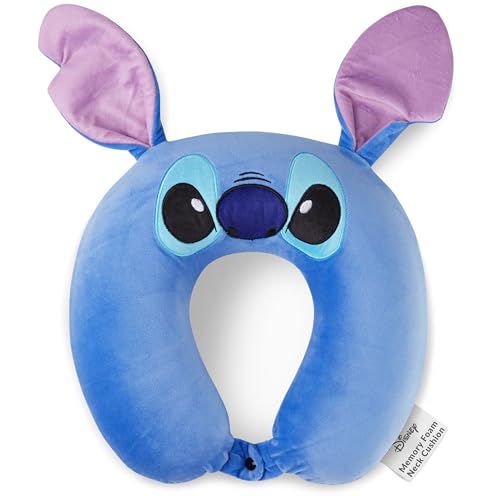 Disney Stitch Girls Teenagers Women Travel Pillow, Memory Foam Cushion Comfy Travel Accessories Flight Pillow Neck & Head Support (Blue Stitch) Disney Stitch Girls Teenagers Women Travel Pillow, Memory Foam Cushion Comfy Travel Accessories Flight Pillow Neck & Head Support (Blue Stitch)