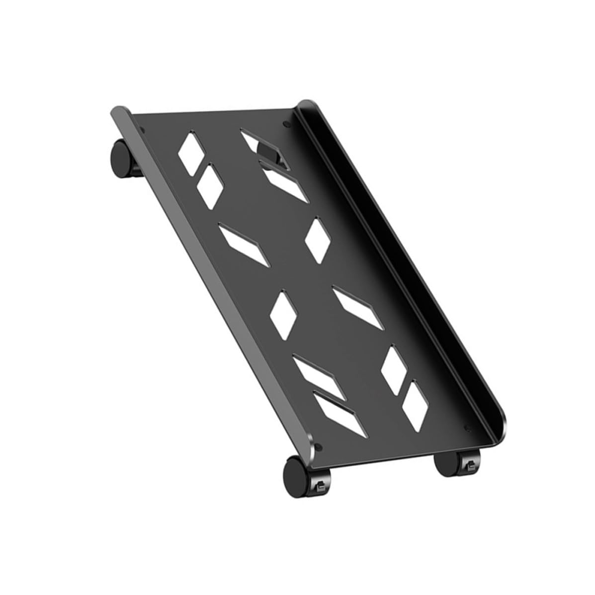 Soporte de Metal Torre Móvil para Negro de Ruedas CPU