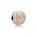 Pandora Rose Logo Hearts Clip Charm 787433CZ