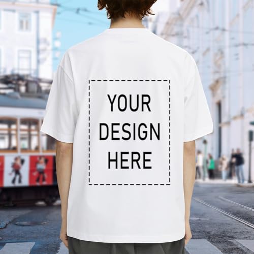 Custom T Shirts for Men Women,Customized T Shirts with Photo Logo Text,Personalized Shirts Front & Back Print3
