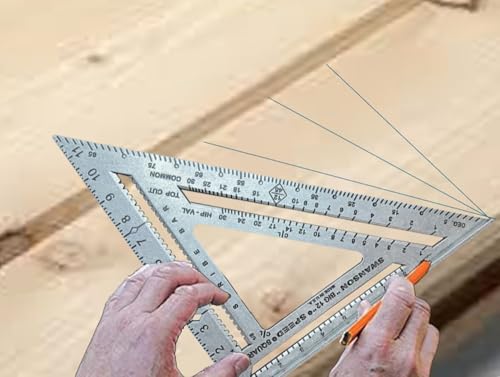 Swanson SW1201K 7" & Big 12" Speed Square Layout Tool Kit Without Layout Bar,Blue 8 Swanson SW1201K 7" & Big 12" Speed Square Layout Tool Kit Without Layout Bar,Blue - Image 8
