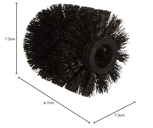 Tiger WC-Bürstenkopf, Ersatzbürste aus Kunststoff, Schwarz, passend für verschiedene Serien der Marke Tiger