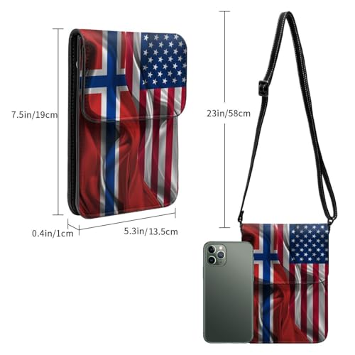 Vintage America Argentina Argentinean Silk Flag Small Crossbody Purse Cell Phone Bag for Women4