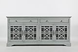Jofran: , Craftsman, 70' Media Unit, 70'W X 19'D X 32'H, Earl Grey Finish, (Set of 1)