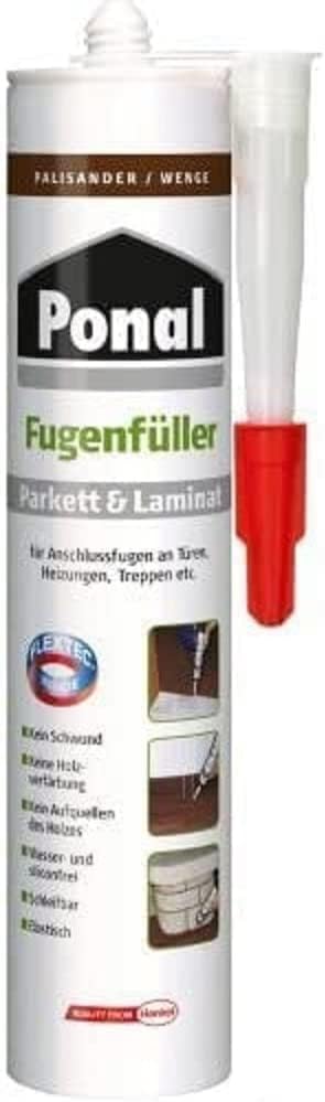 Ponal 1179862 Joint Filler Parquet & Laminate-Jacaranda 280ml, Braun