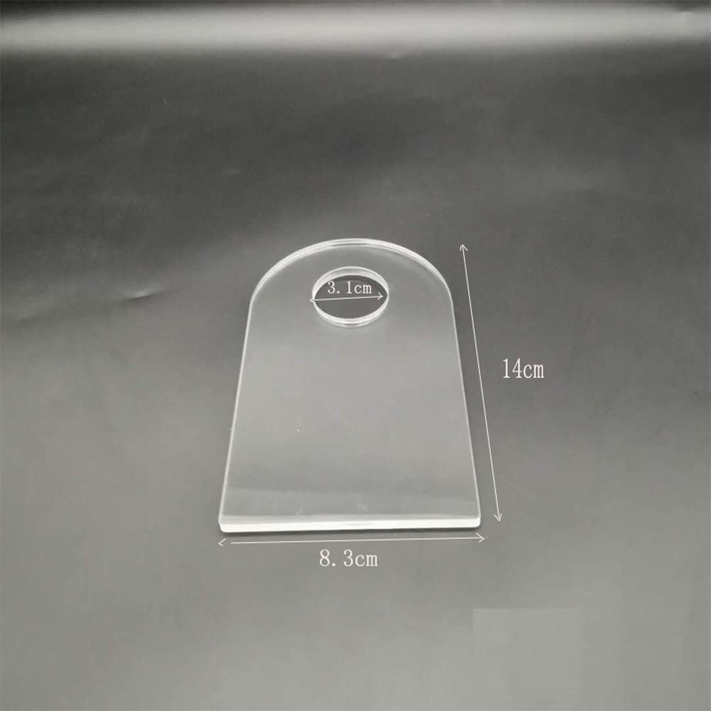 2Pcs Acrylic Clear Wine Bottle Holder Countertop Wine Support Display Rack Stand Holder Organizer for Hotel Restaurant Bar Home Party Use