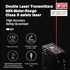 HOTO Laser Measuring Tool, Fathers Day Dad Gifts, Pocket-Size 98Ft Laser Tape Measure 2mm Accuracy, USB-C Rechargeable, OLED Display, Ft/M/in Unit, Real-Time Data Sync, Cool Gadgets Gifts for Men