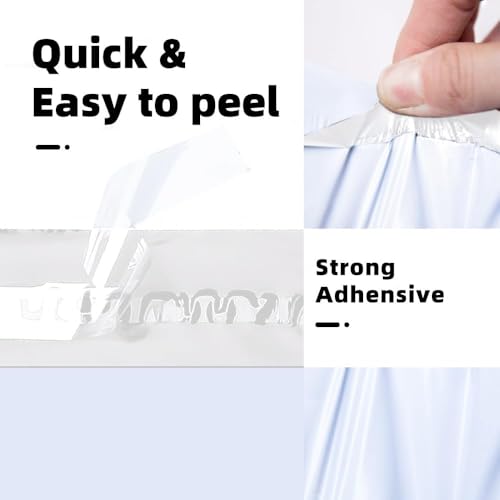 Image of POLYSELLS 5 pcs 24x36 Inches Black Poly Mailers Shipping Envelopes, Strong Adhesive Sealing, Waterproof, and Tear-resistant Postal Mailing Bags for Clothing and Accessories