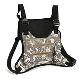 Fiorky Bolsa de Pecho para Deportes al Aire Libre para Hombres, Mochila Deportiva con Correa Ajustable, Bolsa de Pecho para Ropa de Calle, Chaleco de Viaje Impermeable, Mochila de Viaje para