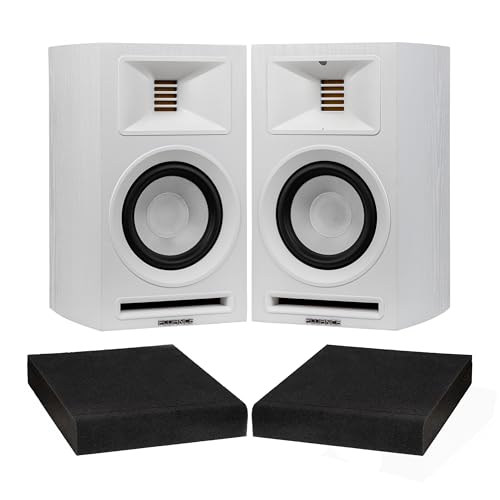 Image of Fluance Ri71 Reference Powered Bookshelf Speakers with High Performance AMT Tweeters, 5” Drivers, 120W Amplifier, HDMI, Bluetooth, RCA & Subwoofer Out with Foam Isolation Pads