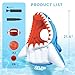 Pool Wave Kids Shark Pool Toy, 3-in-1 Inflatable Float Water Game Basketball Football Head Hoop Toss, Toddler Outdoor Summer Swimming Floating, Cool Family Party Gift Age 3 4 5 6 7 8 Year Old Boy Girl