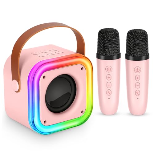 Spinosaurus Kinder Karaoke Maschine Mit 2 Mikrofonen Bluetooth Mikrofon Karaoke Anlage Für 3-12 Jahre Kinder Geschenke Tragbarem Lautsprecher Mit Led-Licht Singen Geburtstag Geschenken