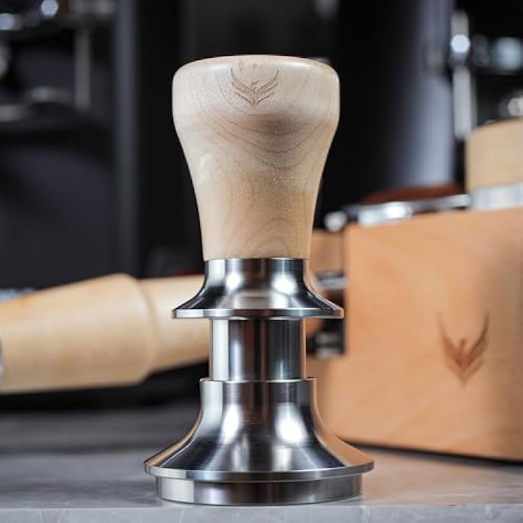 58.5mm Tamper Kit for Gaggia Classic Pro, Evo, E24 Machines Includes Self Leveling Tamper, Distributor, Tamping Station, Dosing Funnel and Puck Screen