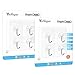 Reusable Adhesive Wall Hooks, 22 lbs/Heavy Duty Wall Hanger Stickers with Stainless Hooks- No Damage Wall Ceiling Decoration Hanging Coats Paintings Bags for Bathroom Kitchen Living Room (Clear, 8PCS)