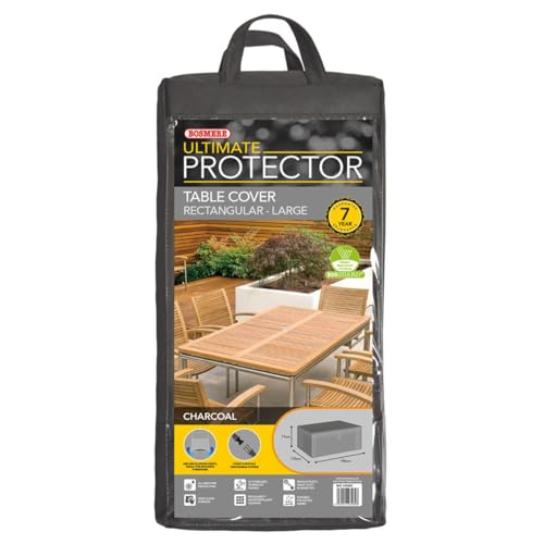 Bosmere Ultimate Protector Rectangular Table Cover 8 Seat Charcoal U560C